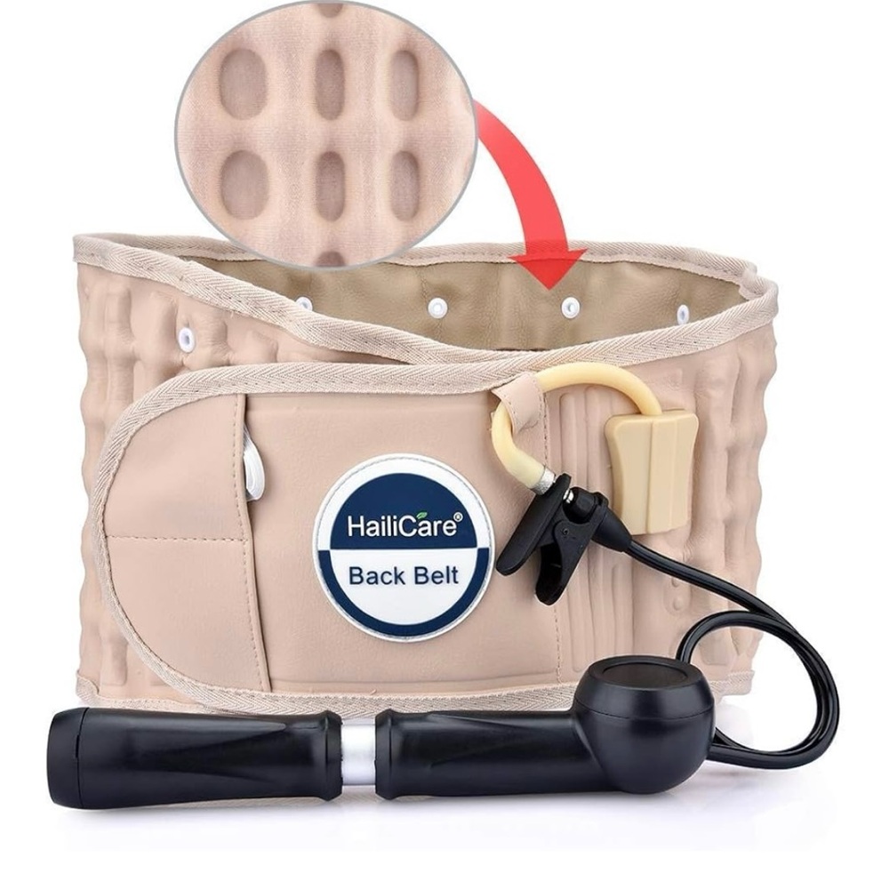 HailiCare Beige Back Belt with Pump